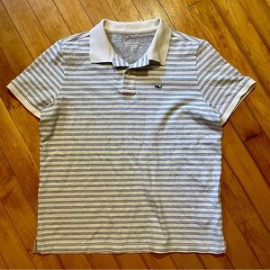 Vineyard Vines Edgertown Blue Striped Polo